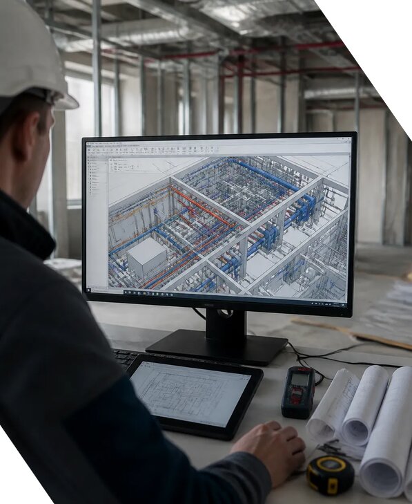 Создание BIM модели инженерных сетей для объектов в Краснодаре